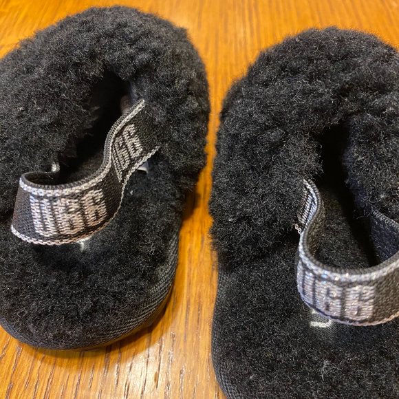 Uggs Baby Black Slides - Picture 3 of 6